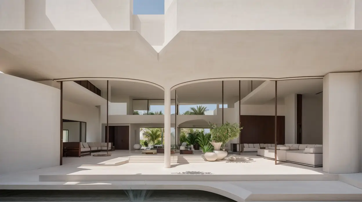 3d visualization of an modern villa